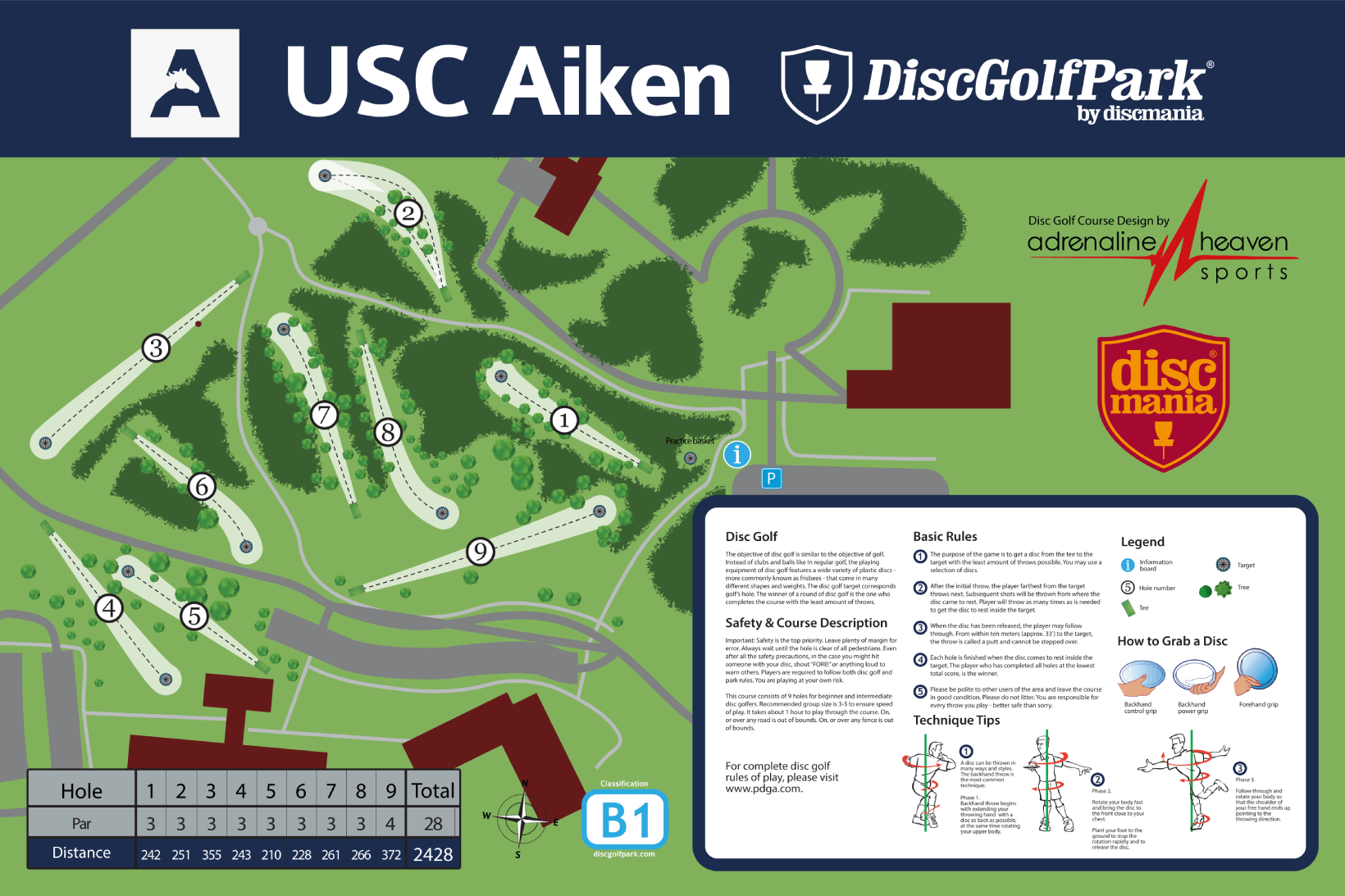 USC Aiken disc golf