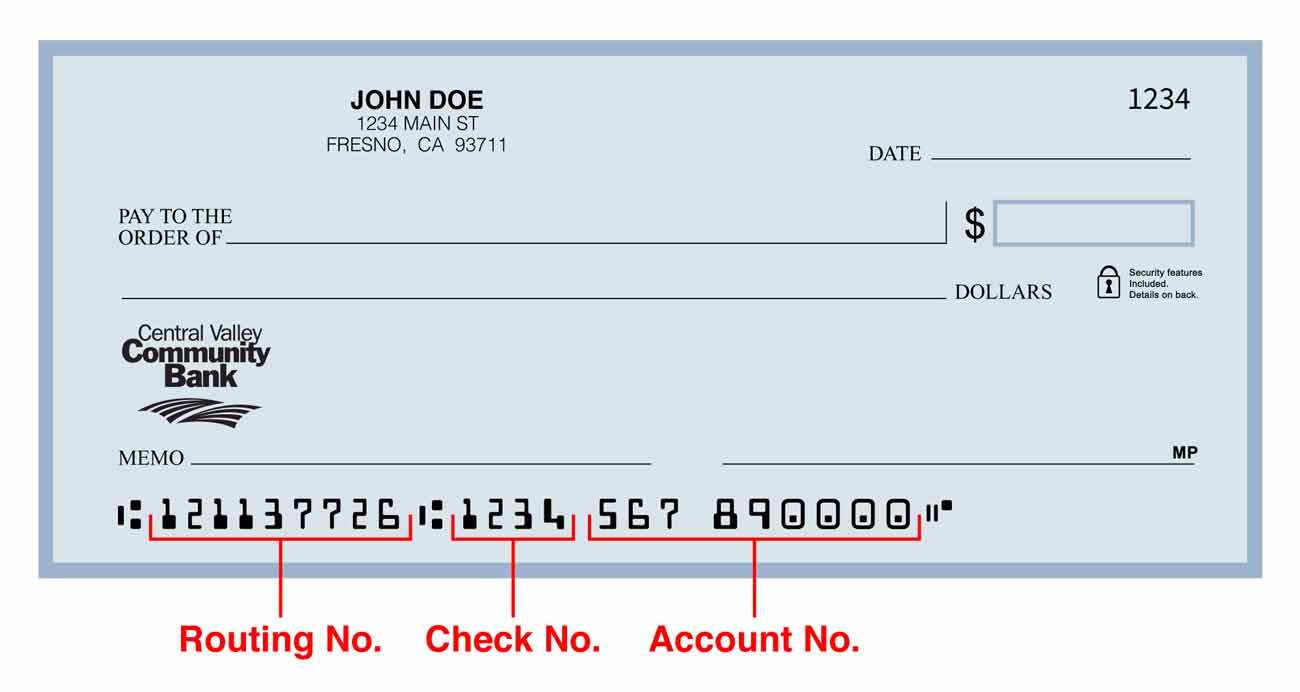 how to get an account number from a check