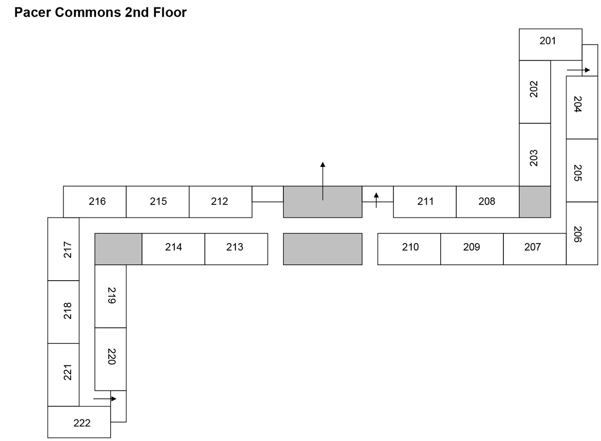 Pacer Commons Floorplan 2nd Floor Exits