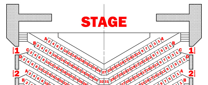 Main Theatre Seating Chart