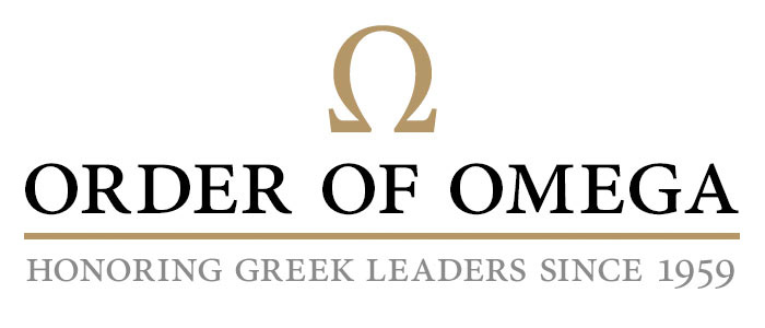 Order of Omega logo for the Honor Society for Greek leaders