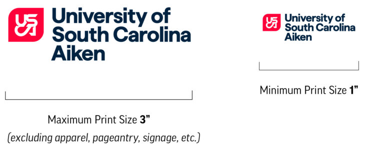 Minimum size for logo