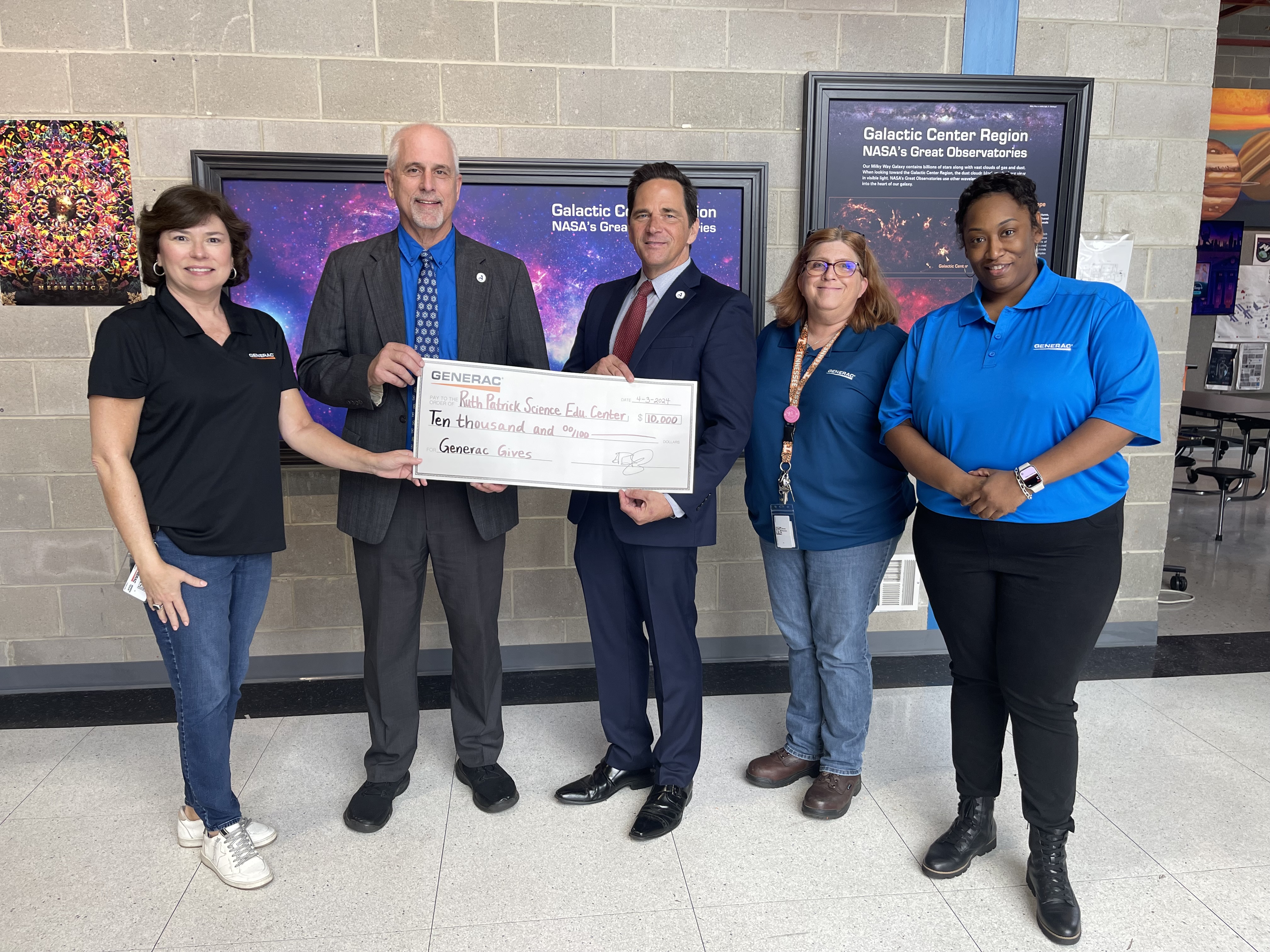 Ruth Patrick Science Education Center receives $10,000 for STEM education from Generac Foundation.