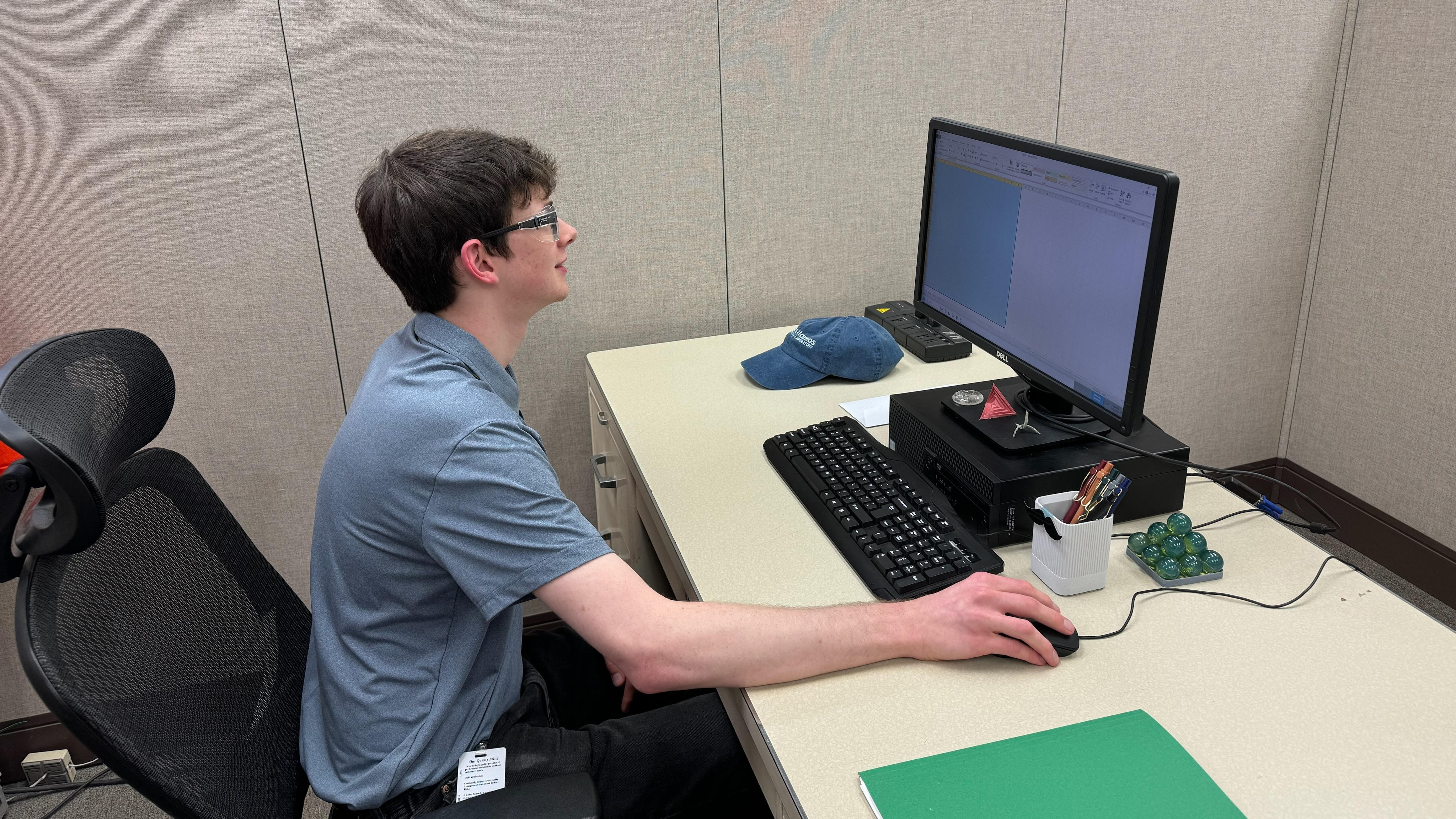 Engineering major Ryan Nelsen on his job at AGY Aiken, a fiberglass manufacturing plant