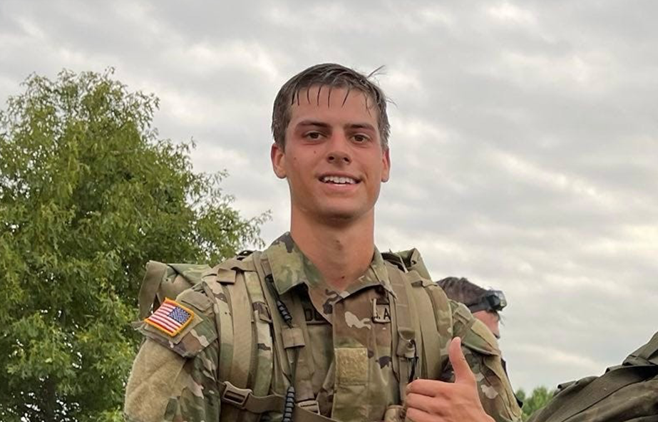 Photo of Jaxon Whiddon, ROTC cadet