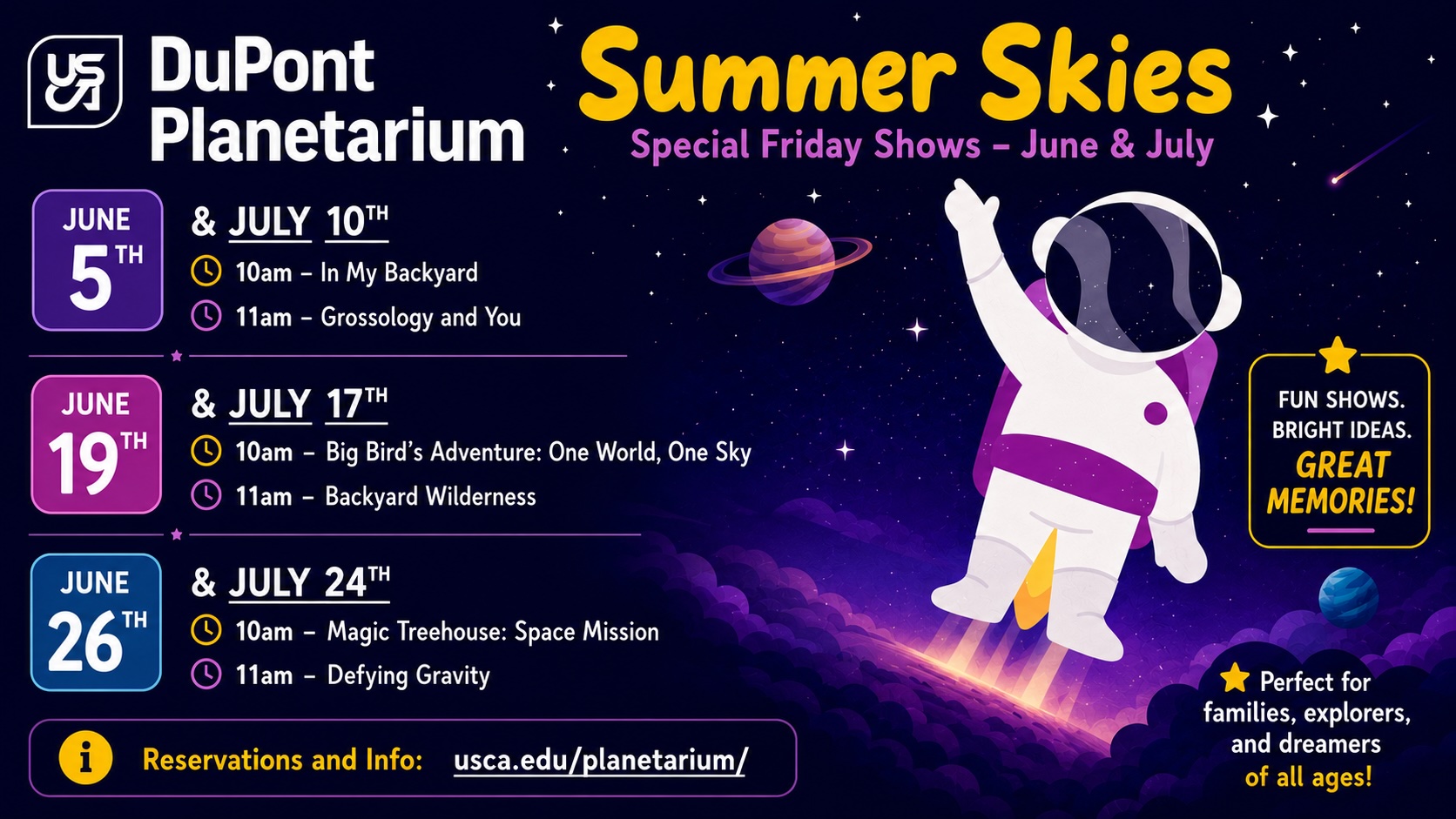 Summer skies 2026